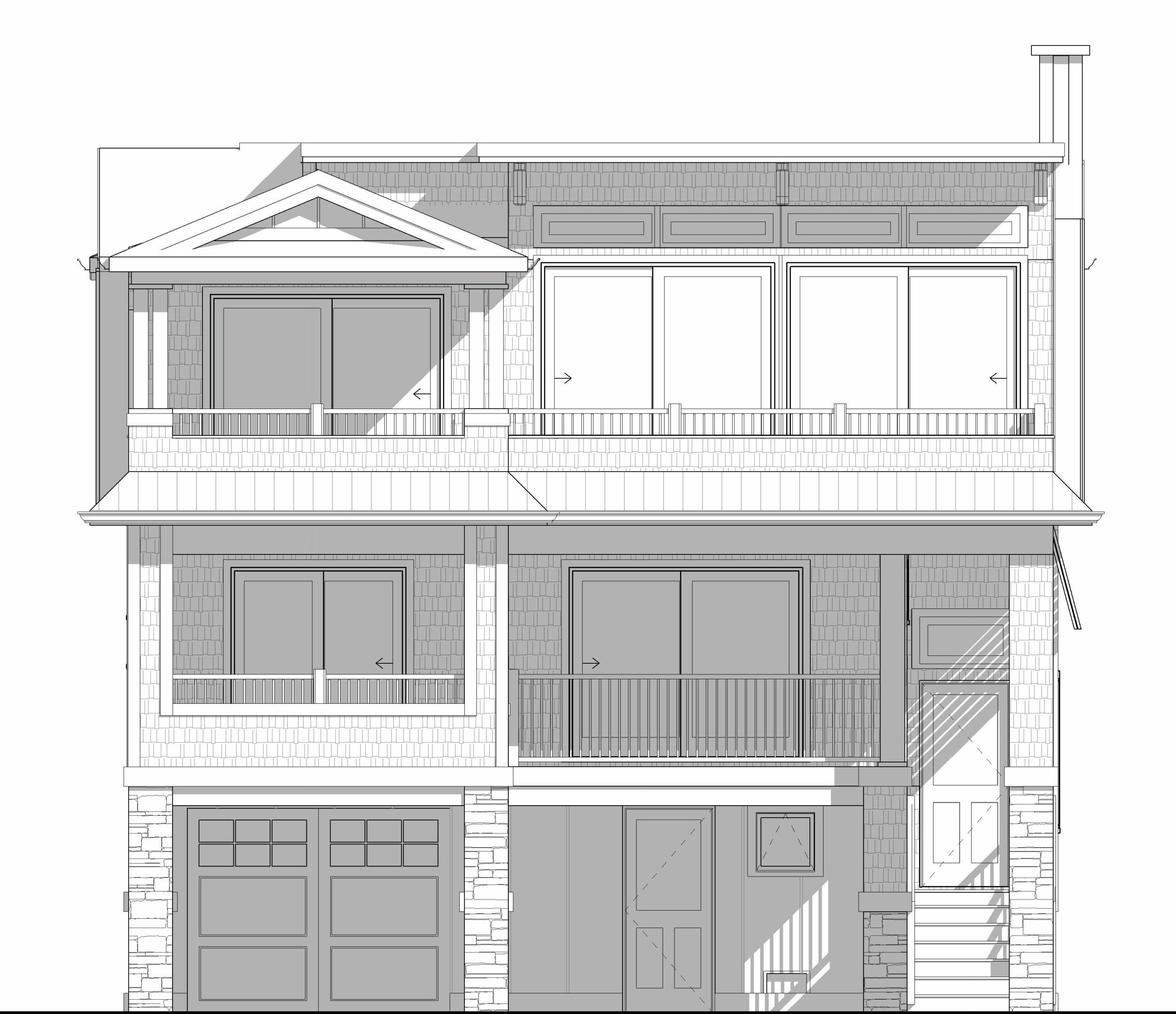 Spacious Barnegat Light Classic Long Beach Island Coastal Home Front Elevation